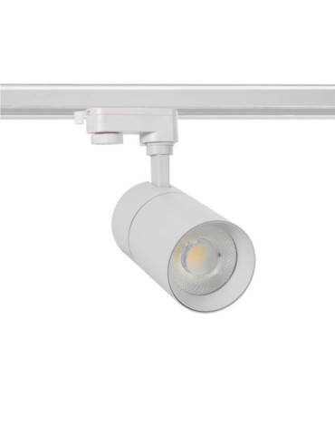 Spot LED sur Rail Triphasé 20W Onuba CCT Noir