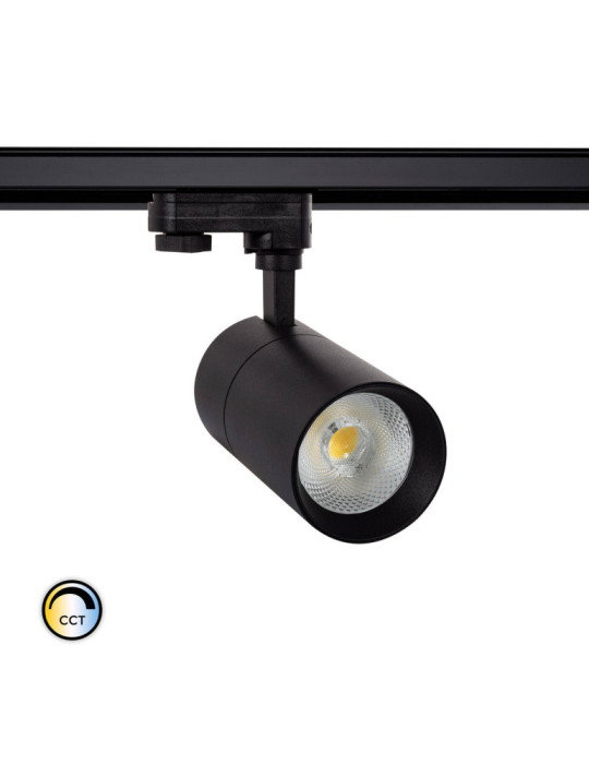 Spot LED sur Rail Triphasé 20W Onuba CCT Noir Spot LED sur Rail Triphasé 20W Onuba CCT Noir