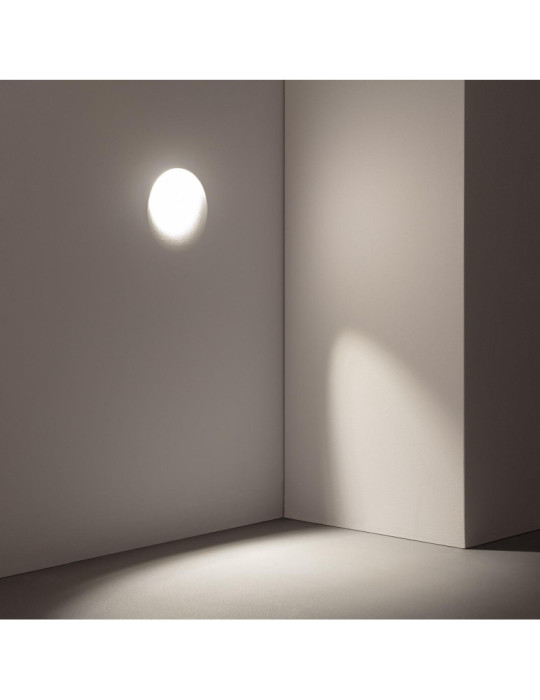 Applique Murale Intégration Plâtre/Pladur pour Ampoule LED GU10/GU5.3 Coupe 253x213 mm