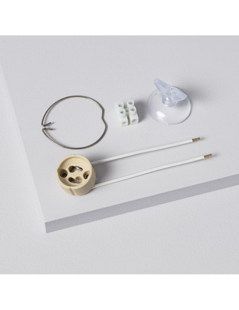 Applique Murale Intégration Plâtre/Pladur pour Ampoule LED GU10/GU5.3 Coupe 253x213 mm