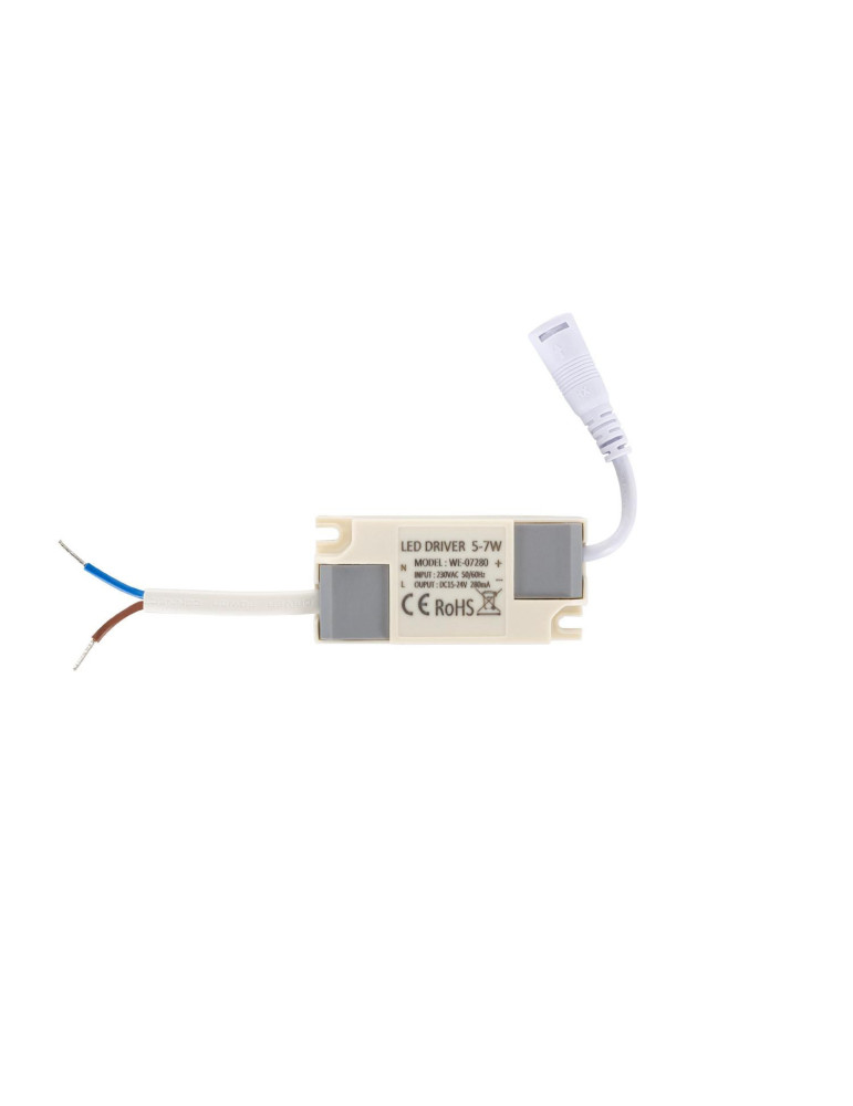 Spot Downlight LED 7W Rond COB CRI90 Coupe Ø 70 mm Argentée