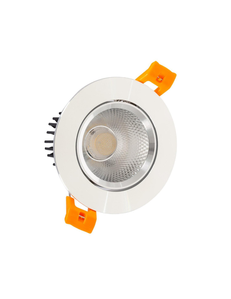 Spot Downlight LED 7W Rond COB CRI90 Coupe Ø 70 mm Argentée Spot Downlight LED 7W Rond COB CRI90 Coupe Ø 70 mm Argentée