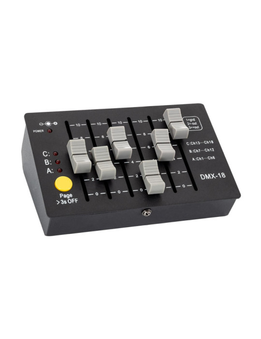 Contrôleur Console DMX512 18 Canaux Rechargeable Contrôleur Console DMX512 18 Canaux Rechargeable