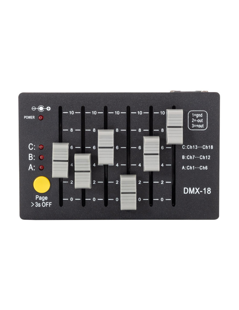 Contrôleur Console DMX512 18 Canaux Rechargeable