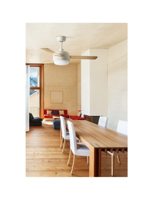 Ventilador de Techo Klar Beige 42W LEDS-C4 30-4864-16-F9 Ventilador de Techo Klar Beige 42W LEDS-C4 30-4864-16-F9