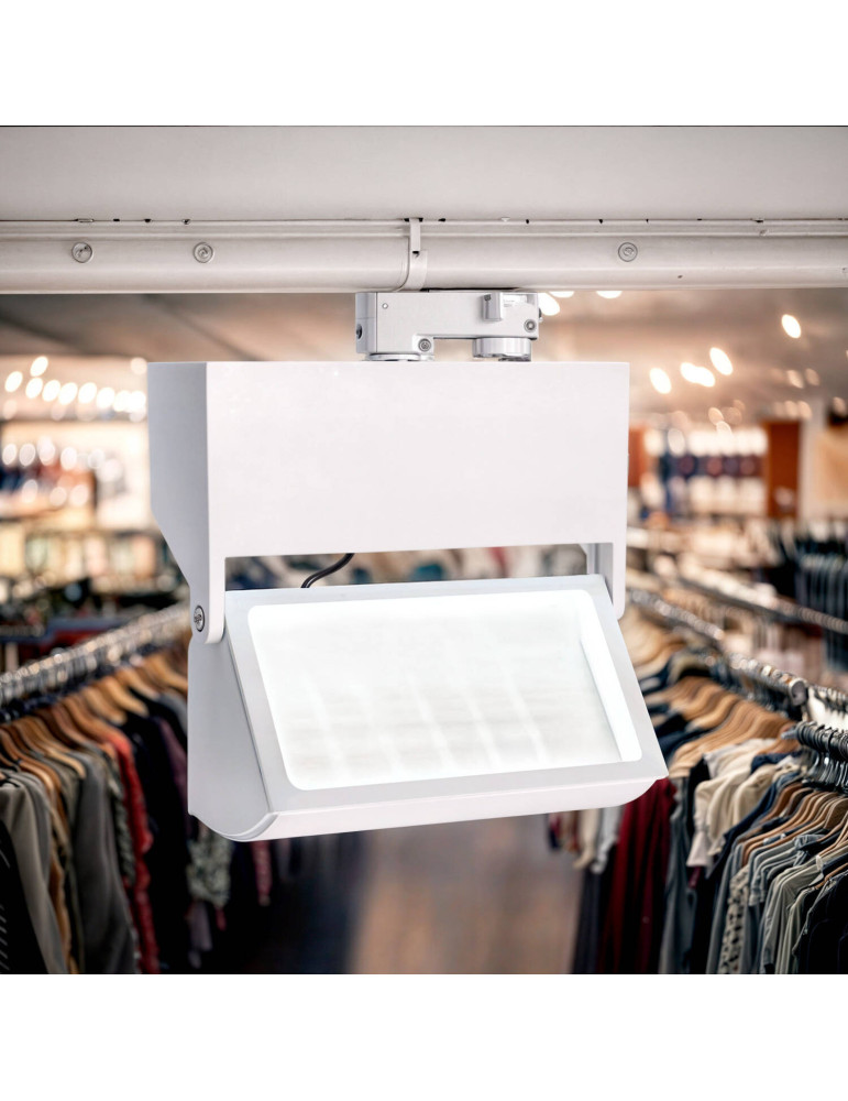 Spot LED sur Rail Triphasé 38W Piero