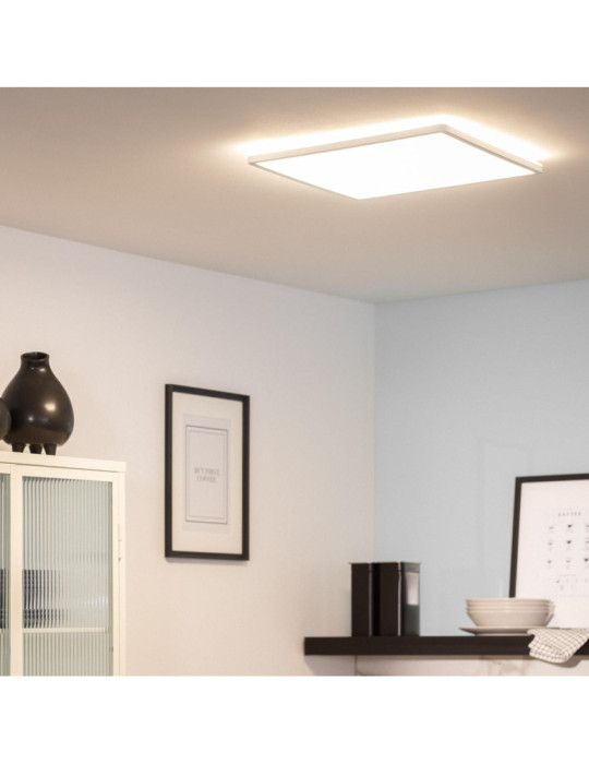 Plafonnier LED Carré Variation par Paliers 3 Niveaux SwitchDimm 24W Double Face 420x420mm