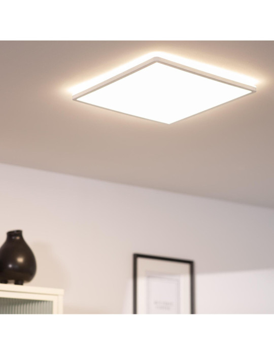 Plafonnier LED Carré Variation par Paliers 3 Niveaux SwitchDimm 24W Double Face 420x420mm