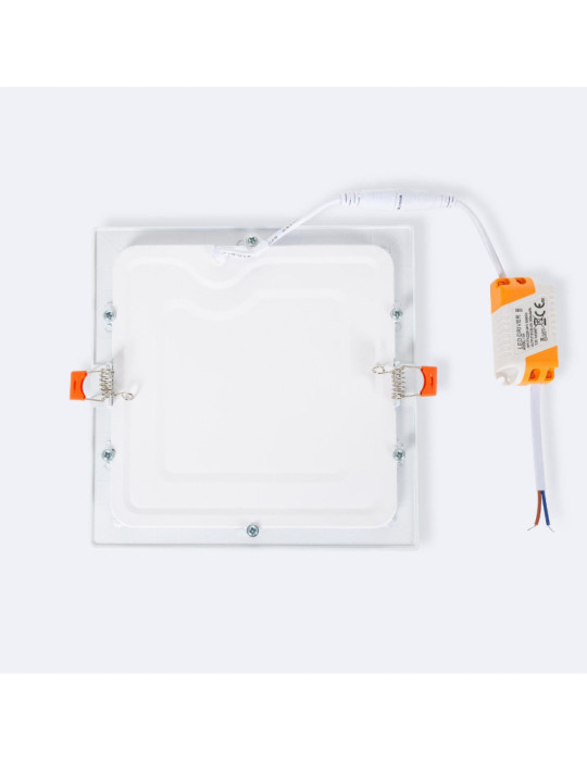 Dalle LED 15W Carrée Extra-Plate Coupe 170x170 mm Pack 2 Unités