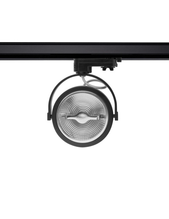 Spot LED sur Rail Triphasé CREE AR111 15W Dimmable Noir Spot LED sur Rail Triphasé CREE AR111 15W Dimmable Noir