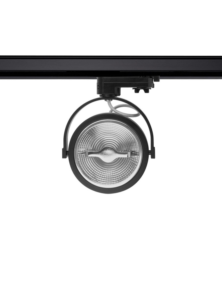 Spot LED sur Rail Triphasé CREE AR111 15W Dimmable Noir