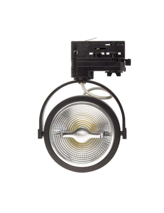 Spot LED sur Rail Triphasé CREE AR111 15W Dimmable Noir