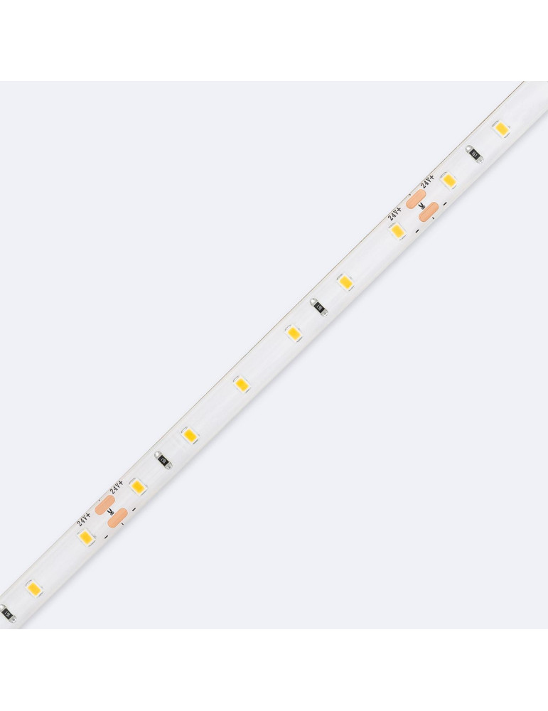 Ruban LED 24V DC SMD2835 60LED/m 5m IP65 Largeur 8mm Coupe 10cm