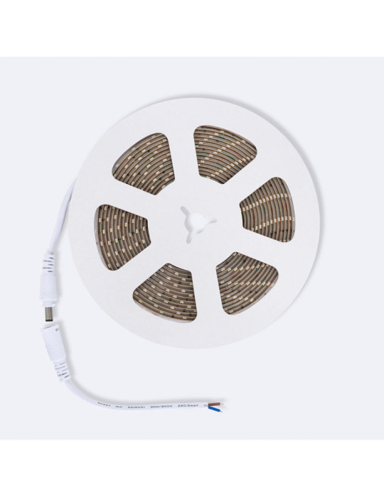 Ruban LED 24V DC SMD2835 60LED/m 5m IP65 Largeur 8mm Coupe 10cm