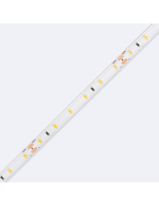 Ruban LED 24V DC SMD2835 60LED/m 5m IP65 Largeur 8mm Coupe 10cm