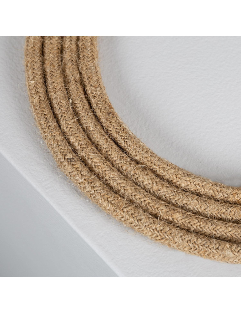 Câble Électrique Textile Naturel Cáñamo