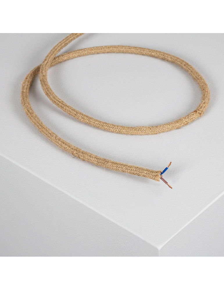 Câble Électrique Textile Naturel Cáñamo Câble Électrique Textile Naturel Cáñamo
