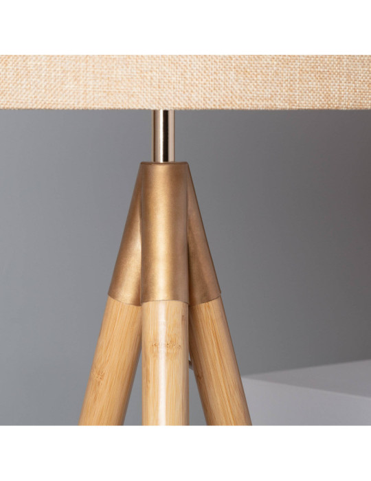 Lampadaire Bois et Tissu Wolby