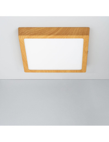 Plafonnier LED 18W Carré Aluminium  210x210 mm Slim CCT Sélectionnable Galán SwitchDimm