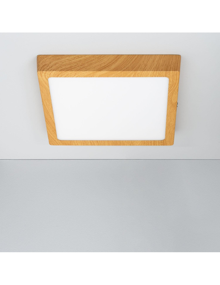 Plafonnier LED 18W Carré Aluminium  210x210 mm Slim CCT Sélectionnable Galán SwitchDimm Plafonnier LED 18W Carré Aluminium  210x210 mm Slim CCT Sélectionnable Galán SwitchDimm