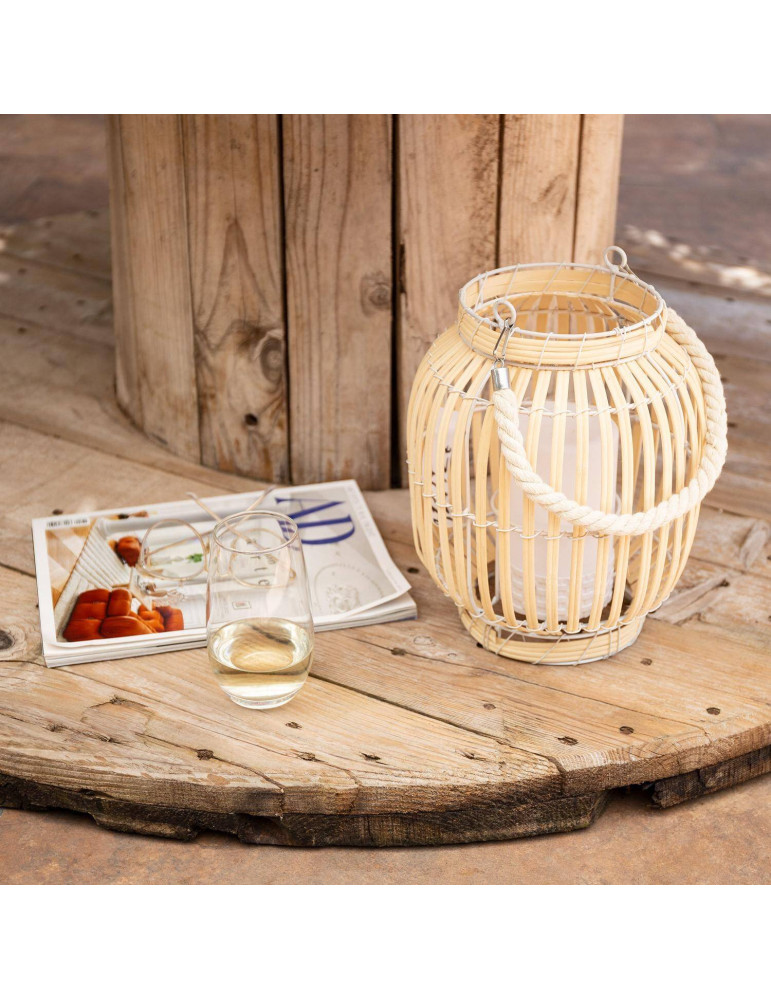 Lampe à Poser LED Portable Rotin Dragonera