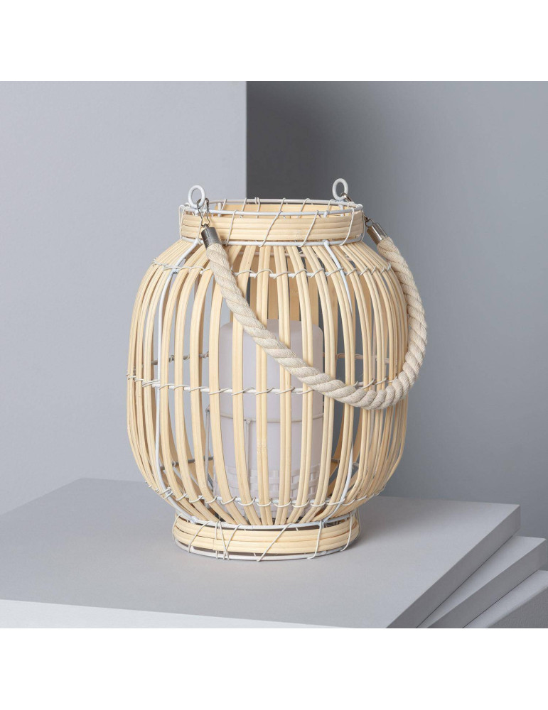 Lampe à Poser LED Portable Rotin Dragonera