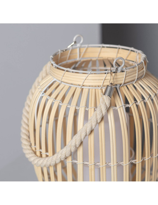 Lampe à Poser LED Portable Rotin Dragonera