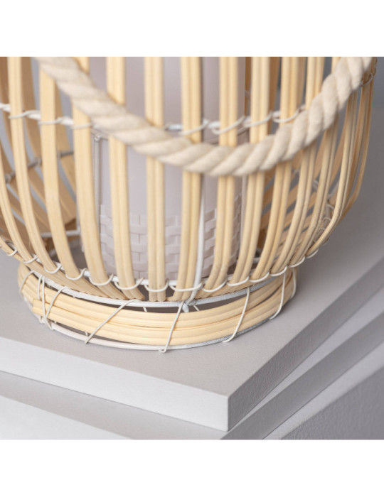 Lampe à Poser LED Portable Rotin Dragonera