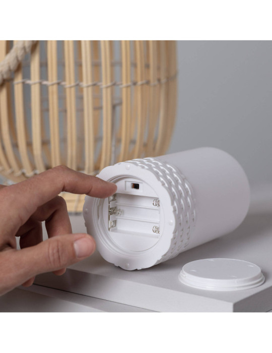 Lampe à Poser LED Portable Rotin Dragonera