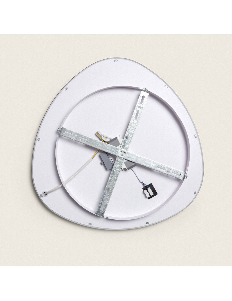 Plafonnier LED Oval 20W Métal Ø420 mm CCT Sélectionnable Owen