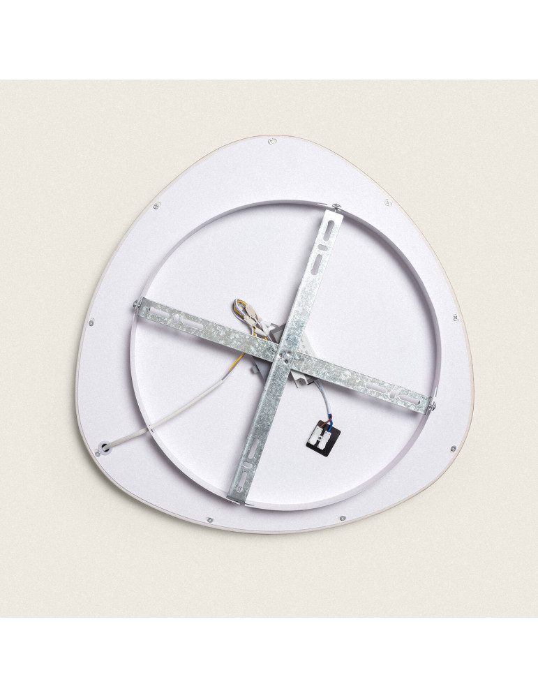 Plafonnier LED Oval 20W Métal Ø420 mm CCT Sélectionnable Owen