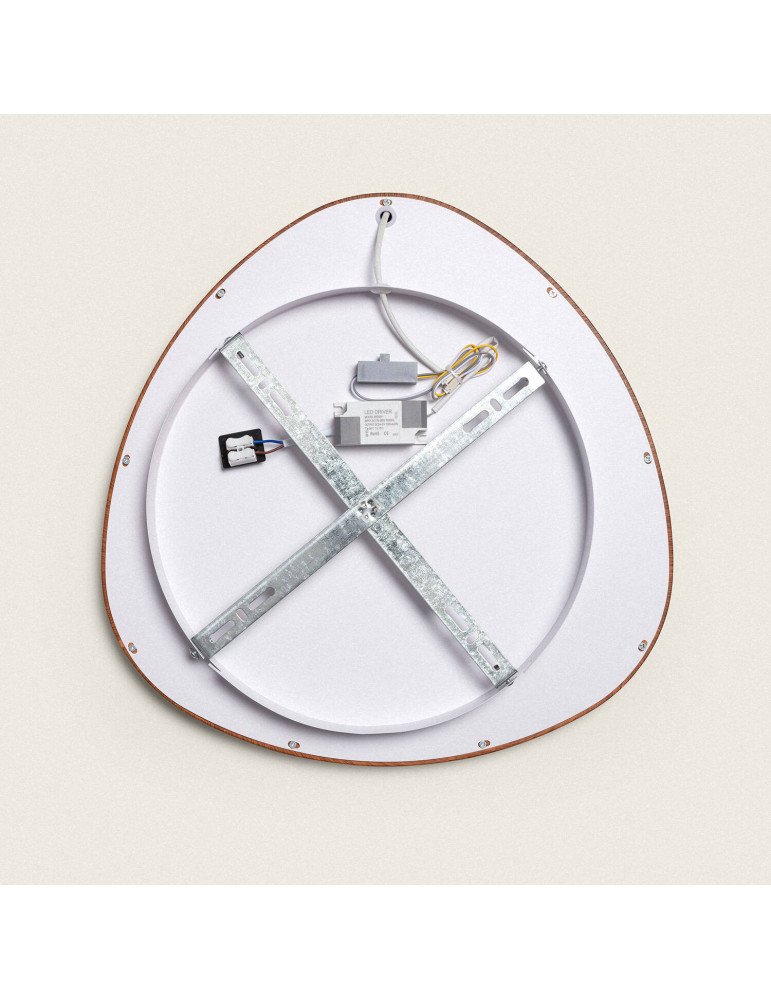 Plafonnier LED Oval 20W Métal Ø420 mm CCT Sélectionnable Owen