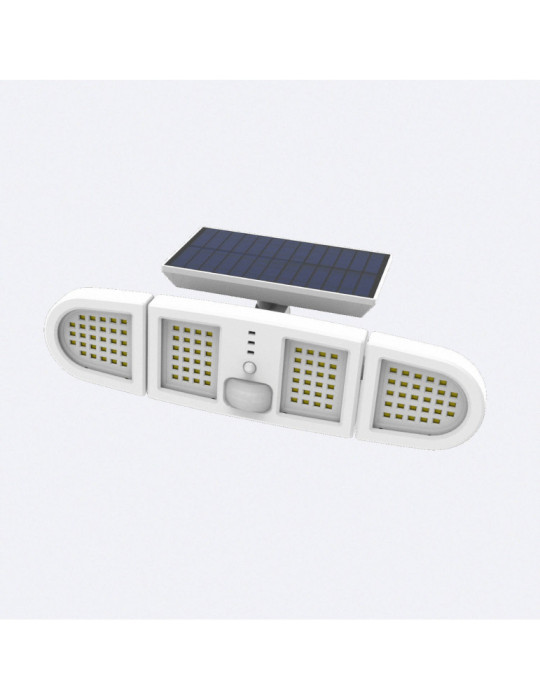 Projecteur Solaire LED 5W IP65 avec Détecteur de Mouvement PIR et Crépusculaire