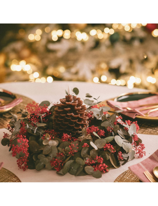 Bougie LED Cire Naturelle à Piles Konggle