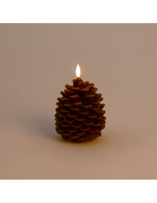 Bougie LED Cire Naturelle à Piles Konggle