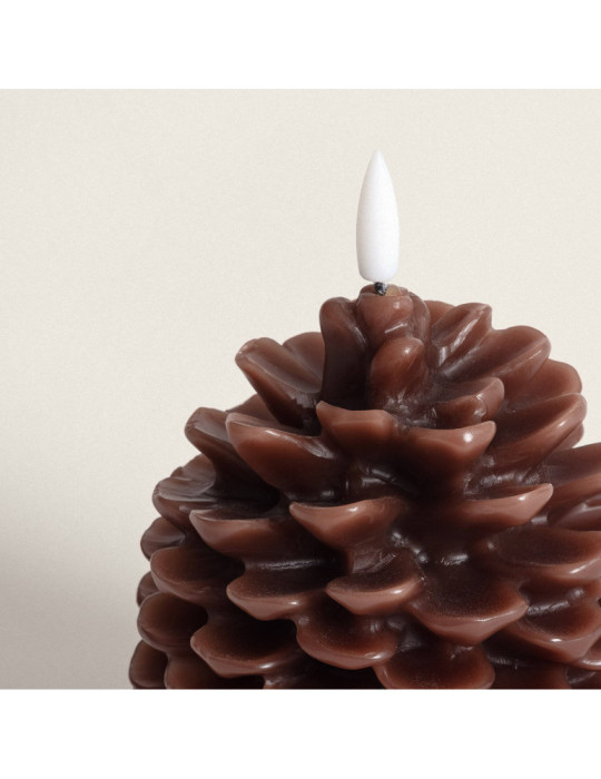 Bougie LED Cire Naturelle à Piles Konggle