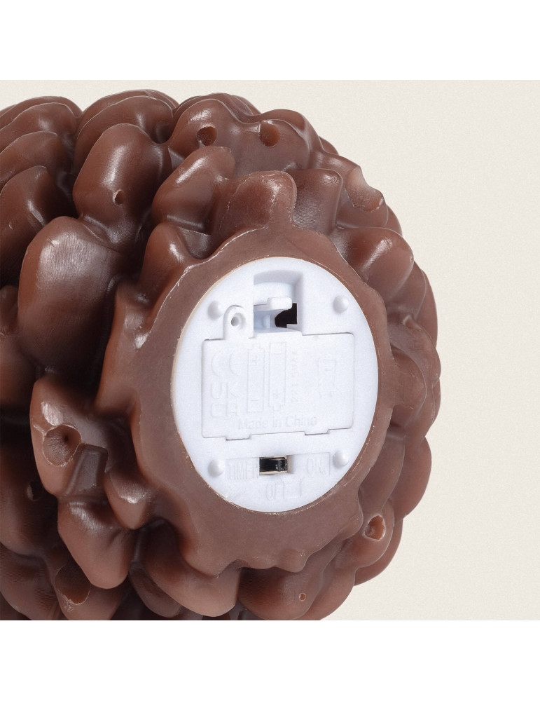 Bougie LED Cire Naturelle à Piles Konggle