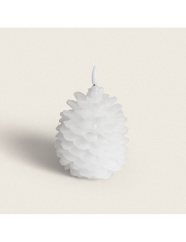 Bougie LED Cire Naturelle à Piles Konggle