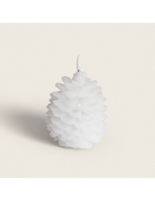 Bougie LED Cire Naturelle à Piles Konggle