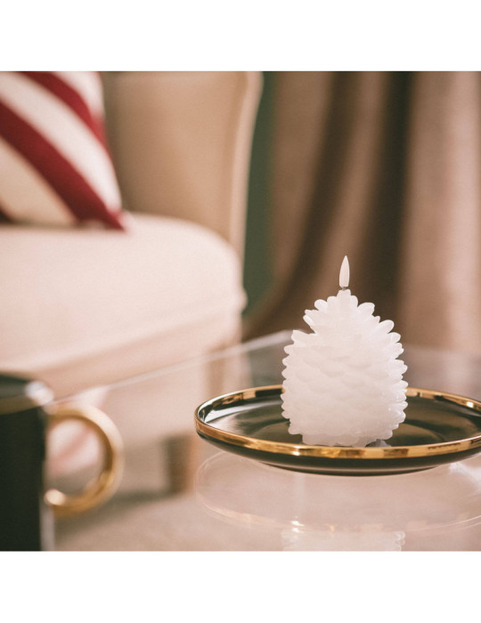 Bougie LED Cire Naturelle à Piles Konggle