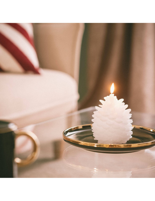 Bougie LED Cire Naturelle à Piles Konggle