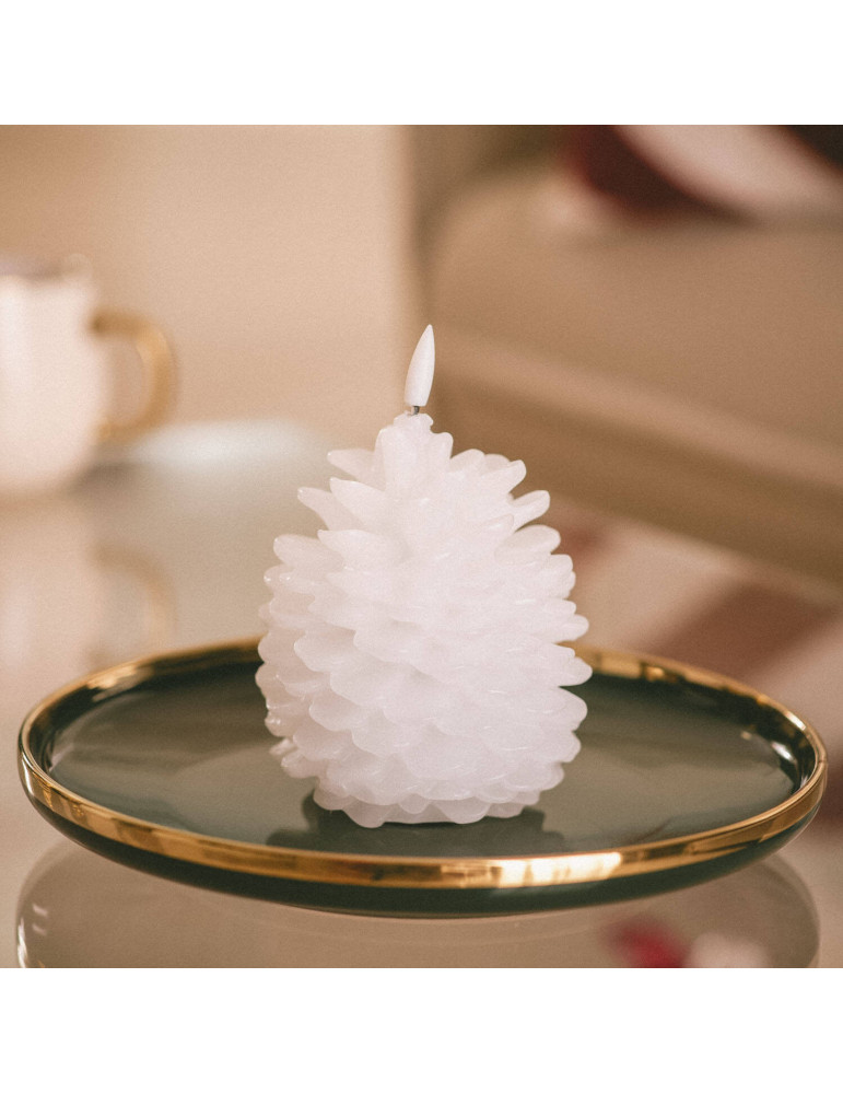 Bougie LED Cire Naturelle à Piles Konggle