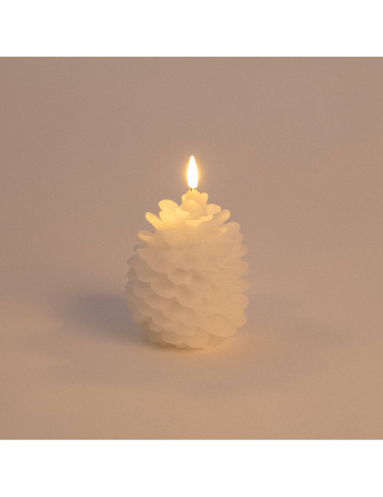 Bougie LED Cire Naturelle à Piles Konggle