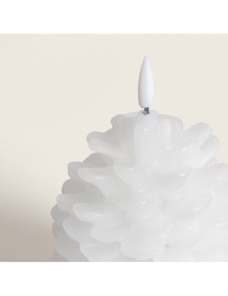 Bougie LED Cire Naturelle à Piles Konggle