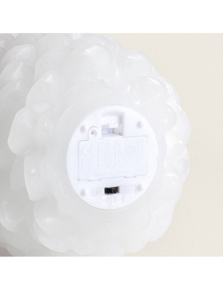 Bougie LED Cire Naturelle à Piles Konggle