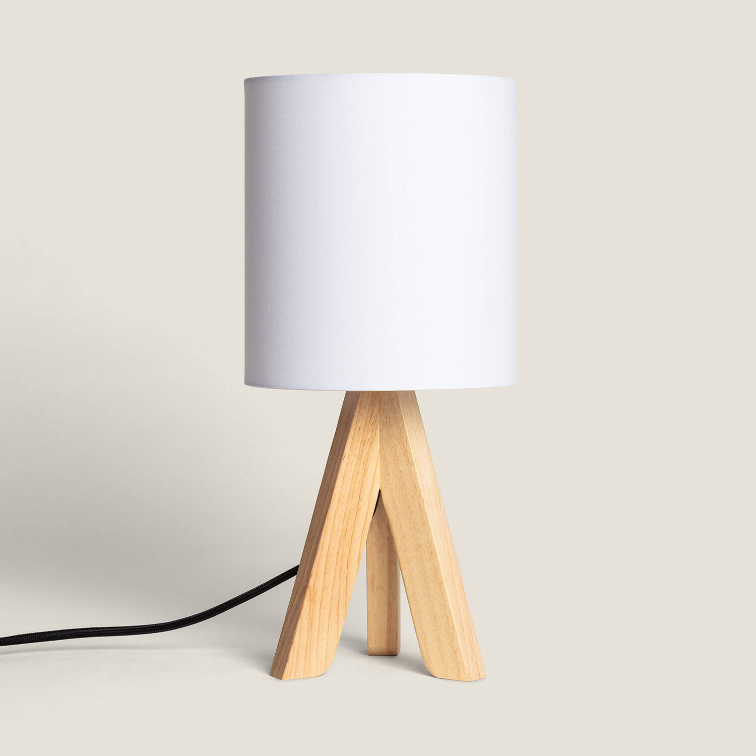 Lampe à Poser Bois Kanuni Blanc