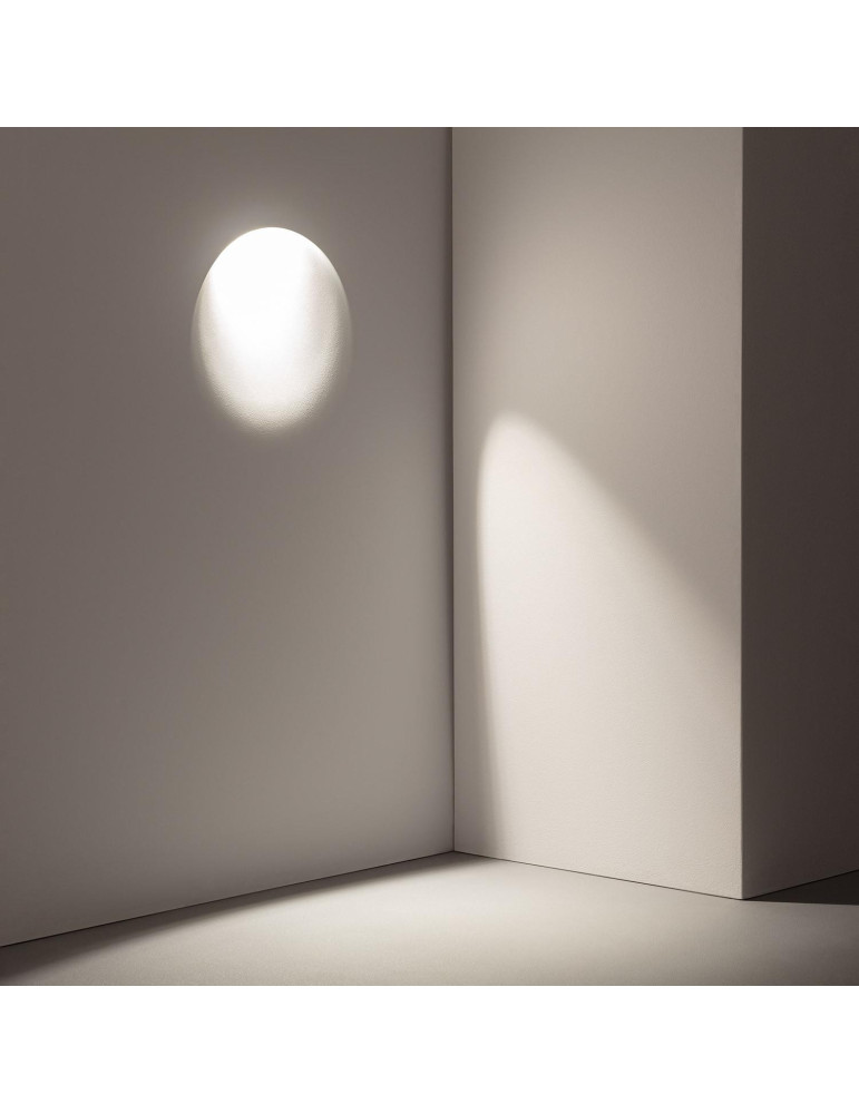 Applique Murale Intégration Plâtre/Pladur pour Ampoule LED GU10/GU5.3 Coupe 353x293 mm