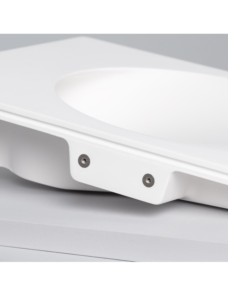 Applique Murale Intégration Plâtre/Pladur pour Ampoule LED GU10/GU5.3 Coupe 353x293 mm