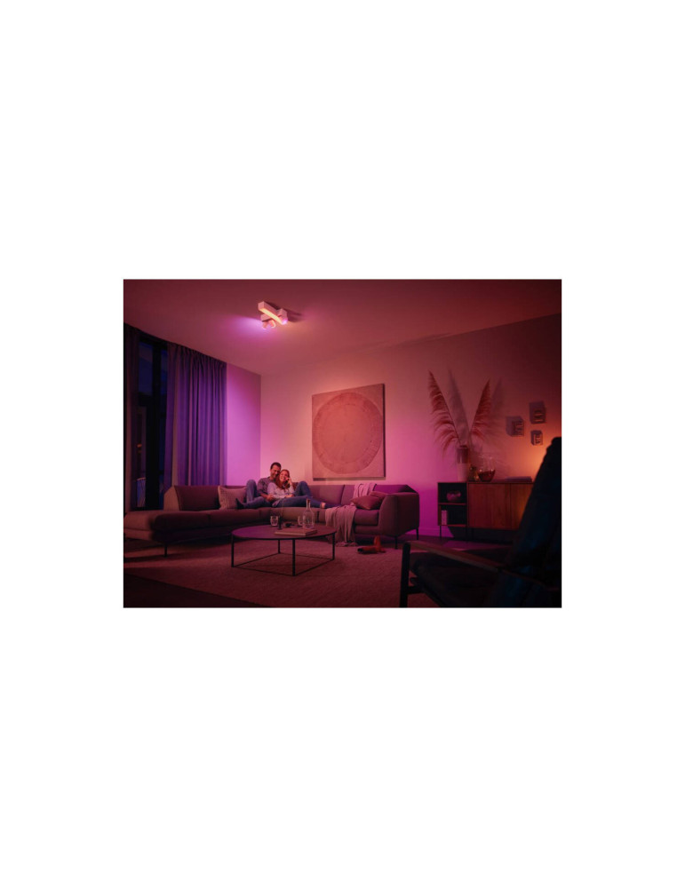 Plafonnier avec Spots Croisés White Color Centris GU10 3x5.7W PHILIPS Hue