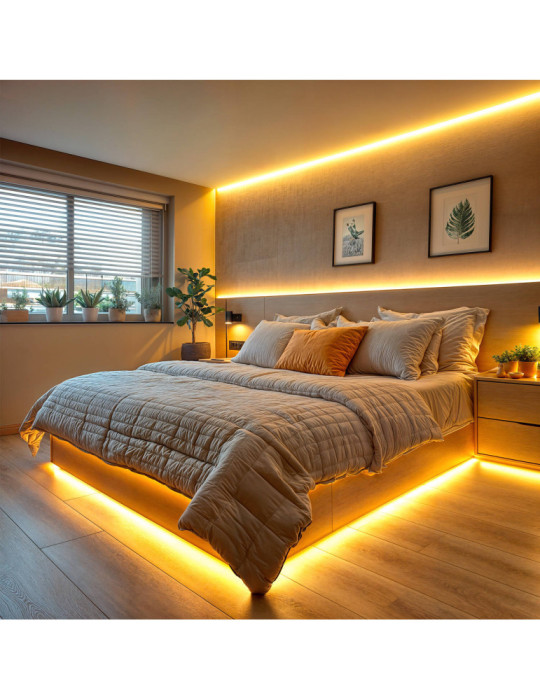 Ruban LED SMD2022 24V DC 252 LED/m 5m IP20 CRI90 Largeur 8mm FreeCut